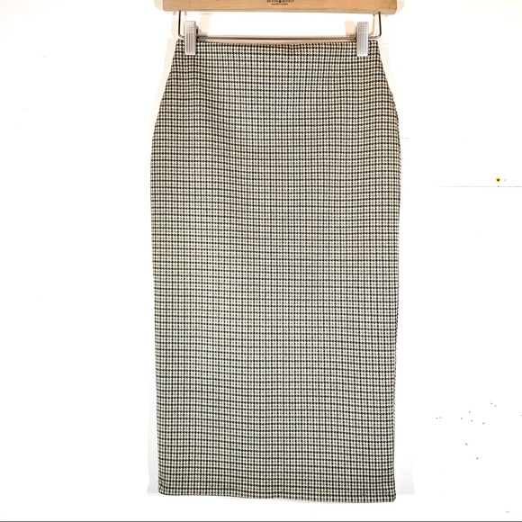 NWOT Checkered Stretch Pencil Skirt - Picture 3 of 9